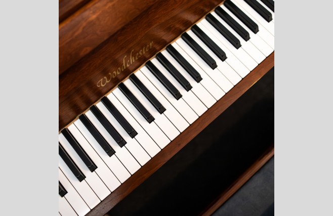 Used Woodchester Polished Mahogany 108 Upright Piano - All Inclusive Premium Package (SN:07116) - Image 7
